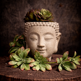 Vagabond Vintage | CEMENT WALL MOUNT HANGING BUDDHA PLANTER