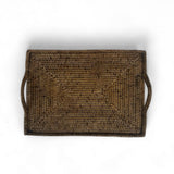 MATAHARI | Rattan Tray with Loop Handles Small