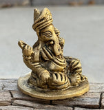 LUNGTA | Small Ganesha Statue Solid Brass