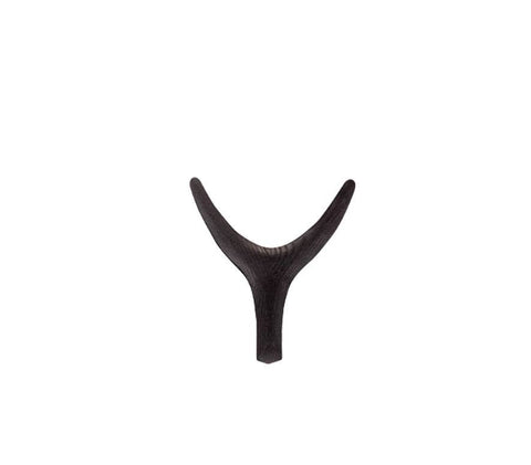The African Home Goods | Nguni Head Black Iroko | Animal Head Wall Decor| Handmade Farmhouse Decor - Black
