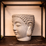 Vagabond Vintage | CEMENT WALL MOUNT HANGING BUDDHA PLANTER