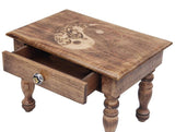 LUNGTA | Large Solid Mango Wood Hand Carved Prayer Puja Shrine Altar