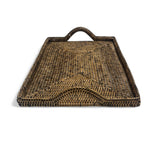 MATAHARI | Rattan Tray with Loop Handles Small