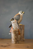 Aviologie | Mini Kestrel - 6.75"H - Hand Carved Ornament