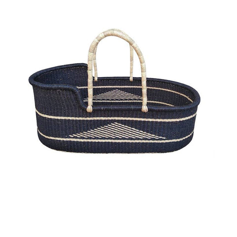 The African Home Goods | Baby Bassinet Moses - Indigo