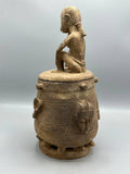 The Niger Bend | Single Baule Man Design Mouse Oracle Container/Statue