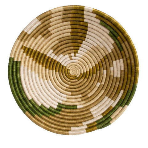 The African Home Goods | Rwanda African bowl - Olive and Green