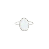 Leah Alexandra | Moonstone Selena Slice Ring - Silver