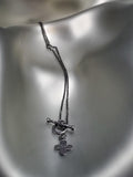 Sterling Silver, Black Rhodiumm Plate Baby Rolo Chain 20"
