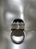Sterling Silver Smokey Quartz Cabochon Ring