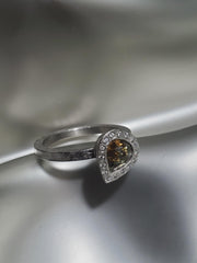 Palladium, Fancy Diamond, White Brilliant Cut Diamonds Band