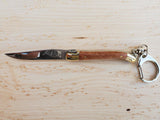 Briar Wood Pocket Knife Key Chain