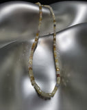 22k Gold & Hand Carved Diamond Beaded Necklace