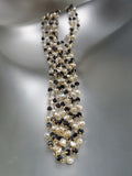 Arunashi 18K  Black Diamond & Keshi Pearl Necklace