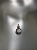 Oxidized Sterling Silver, Black Diamond Pope Pendant