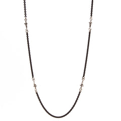 Armenta | Sterling & Oxidized Silver 4 Mini Dagger Stations Necklace