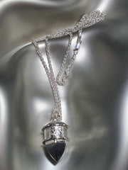 Sterling Silver Hematite Pendulum Necklace
