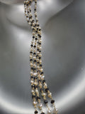 Arunashi 18K  Black Diamond & Keshi Pearl Necklace