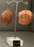 Copper Totem Earrings -Sun