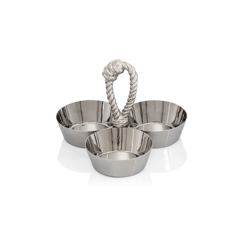 Rope Triple Compartment Dish