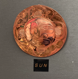 Copper Sun Totem Pendant