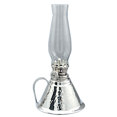 8" Hammered Oil Lamp