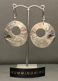 Sterling Silver Totem Earrings - Hummingbird