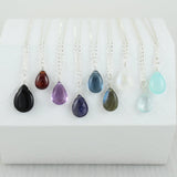 Sterling Silver Gemstone Solo Necklace