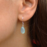 Dianne Rodger Gemstone Solo Earring - Aqua Chalcedony