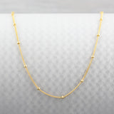 Satellite Gemstone Solo Necklace - Gold Fill