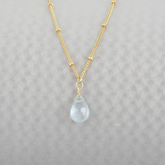 Diane Rodger | Satellite Gemstone Solo Necklace - Gold Fill