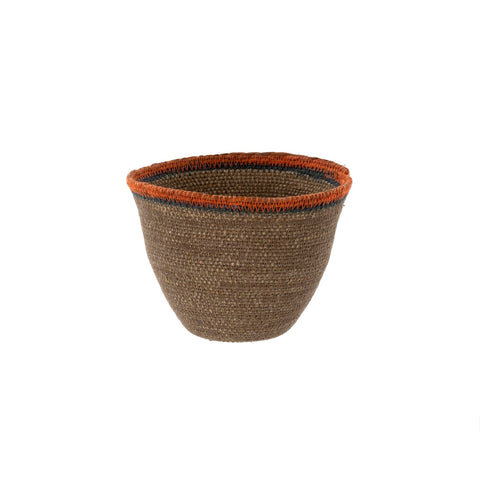 Nova Seagrass Basket, Orange - Small