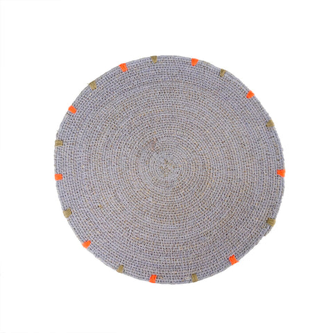 Cassia Seagrass Placemat - Ash