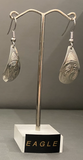 Sterling Silver Totem Earrings - Eagle