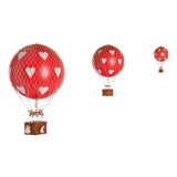 Floating the Skies, Red Hearts - Hot Air Balloon