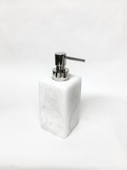 Resin White Marble Soap Dispenser