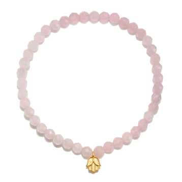 Satya | Supported In Love Lotus Rose Quartz Bracelet