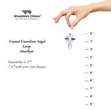 Crystal Guardian Angel Suncatcher - Large, Amethyst