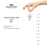 Crystal Guardian Angel Suncatcher - Large, Rose