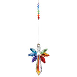 Crystal Guardian Angel Suncatcher -Large, Chakra