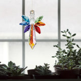 Crystal Guardian Angel Suncatcher -Large, Chakra