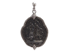 Armenta | Large Bell Artifact Medallion Enhancer Pendant