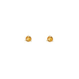 Leah Alexandra | Birthstone Studs - Gold & Citrine