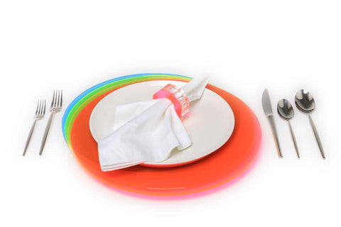 Fearless Infinity Placemats - Set of 4 - Multi Neon