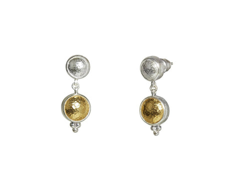 Amulet Sterling Silver Small Double Drop Earrings