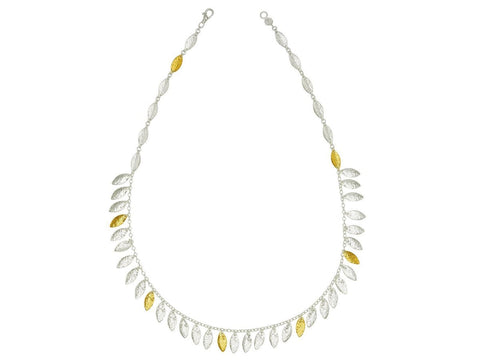 Willow Sterling Silver Bib Necklace