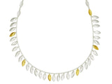 Willow Sterling Silver Bib Necklace