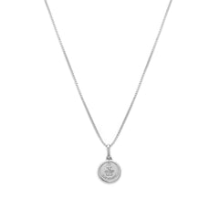 Leah Alexandra | Love Token Necklace Round - Silver - 18"