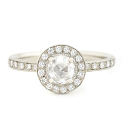 Anne Sportun | 14K White Gold Halo Diamond Ring