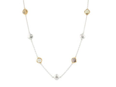 Gurhan | Sterling Silver & 24K Gold Champagne, Olive, Smokey & Whiskey Quartz Brandy Hue Necklace